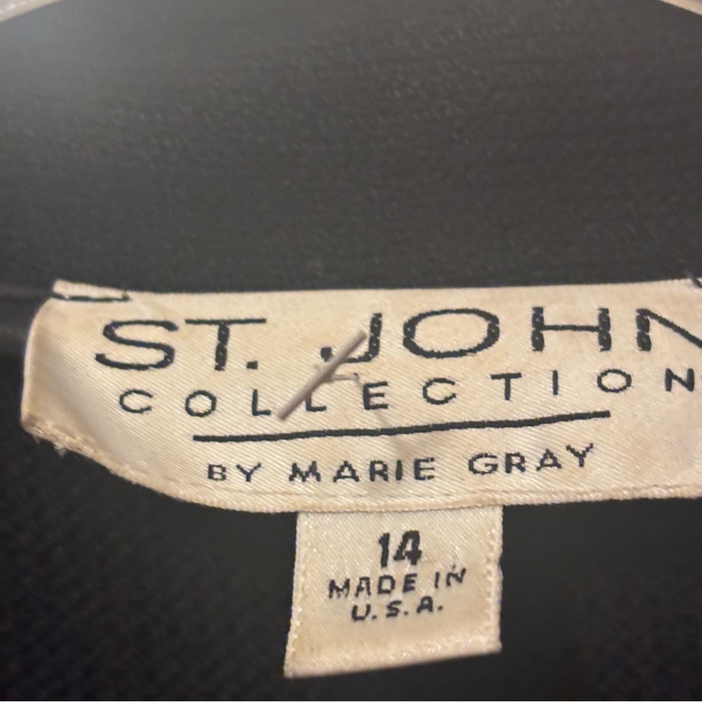 St. John Collection Black Ruffled Cape - image 3